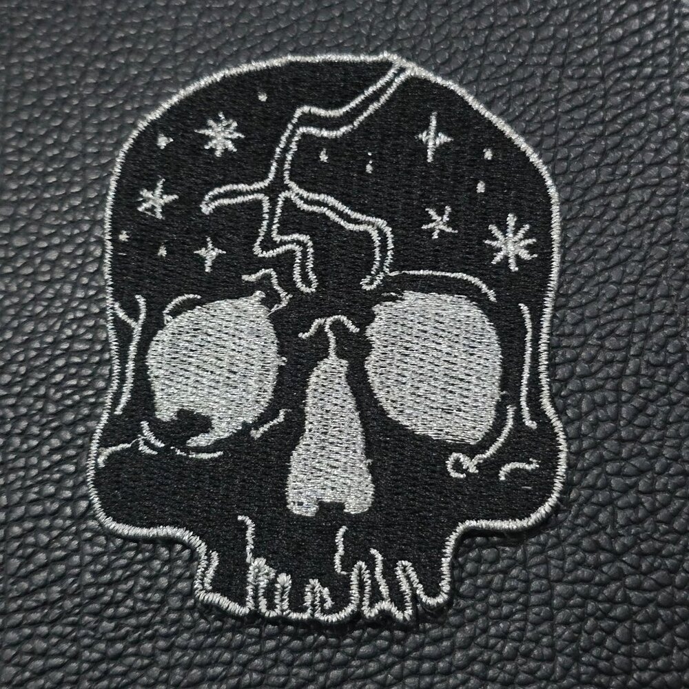 Killstar ✦ Dead Space Patch ✦ Occult Celestial Cosmic Skull Embroidered OS